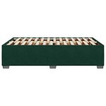 vidaXL Cadre de lit sans matelas vert foncé 120x190 cm velours
