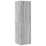 vidaXL Ensemble de meubles TV 4 Pièces Sonoma gris Bois d'ingénierie