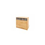 Pinolino Chambre de bébé Natura 3 pièces  lit de bébé évolutif commode à langer  armoire à 2 portes