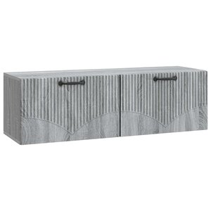 vidaXL Meuble TV mural Sonoma gris 98 x 31 x 30 cm Bois d'ingénierie