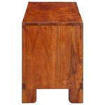vidaXL Meuble TV multicolore 110x30x40 bois d'acacia massif