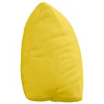 vidaXL Coussin de Dos Jaune clair 45 x 20 x 35 cm tissu