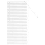 vidaXL Store de Fenêtre avec des rideaux Autre Blanc 60 x 130 cm Aluminium