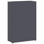 vidaXL Porte-parapluie avec stockage Anthracite 28 x 12 x 41 cm Acier