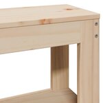 vidaXL Cadre de lit avec tête de lit 120x200 cm bois de pin massif