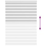 vidaXL Store zèbre gris clair largeur du tissu 155 9 cm polyester