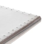 vidaXL Bureau style avion Argenté 112x50x76 cm Métal