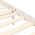 vidaXL Cadre de lit avec tête de lit blanc petit simple bois massif