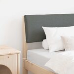 vidaXL Tête de lit capitonnée Gris foncé 75 cm Pin massif