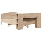 vidaXL Lit bibliothèque sans matelas 160x200 cm bois massif de pin