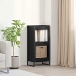 vidaXL Bibliothèque Chêne noir 80 x 30 x 155 cm Bois d'ingénierie