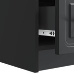 vidaXL Meuble TV avec tiroir Noir 147 x 34 5 x 27 cm Bois d'ingénierie
