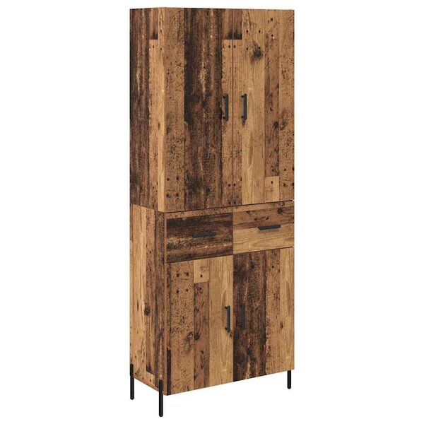 vidaXL Haut Armoire Bois Ancien 69 5 x 34 x 180 cm Bois d'ingénierie