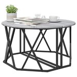 vidaXL Table basse Gris Sonoma 80 x 80 x 42 cm