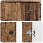 vidaXL Meuble sous lavabo de salle de bain Bois ancien