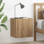 vidaXL Meuble TV mural Chêne artisanal 40 5x30x40cm Bois d'ingénierie