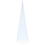 vidaXL Sapin de Noël sur mât de drapeau 1134 LED Blanc froid 800 cm