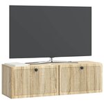 vidaXL Meuble TV mural Chêne Sonoma 98 x 31 x 30 cm Bois d'ingénierie
