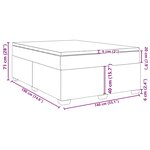 vidaXL Sommier à lattes de lit avec matelas Gris clair 140x190cm Tissu