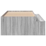 vidaXL Cadre de lit Grey Sonoma 90x190 cm