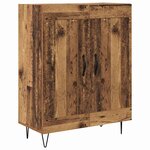 vidaXL Haut Armoire Bois Ancien 69 5 x 34 x 180 cm Bois d'ingénierie