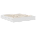 vidaXL Lit de Rangement Blanc 180 x 200 cm Bois d'ingénierie