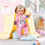 Zapf Creation 833537 - BABY born Kindergarten Combinaison une pièce et badges pour les poupées de 36cm