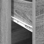 vidaXL Buffet Sonoma gris 38 x 34 5 x 75 cm Bois d'ingénierie