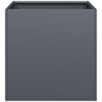vidaXL Jardinière anthracite 40x40x40 cm acier laminé à froid