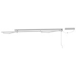 vidaXL Cadre de store rétractable électrique Blanc 3 5 x 2 m Acier