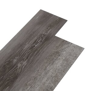 vidaXL Planches de plancher PVC 5 02 m² 2 mm Autoadhésif Bois rayé