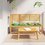 vidaXL Coussins de palette 4 Pièces Jungle tropicale 40x40x8 cm Tissu Oxford