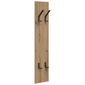 vidaXL Porte-manteau mural chêne artisanal 20 x 1.5 x 100 cm