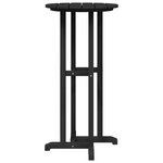 Ensemble de jardin vidaXL 3 pièces en HDPE noir