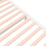 vidaXL Cadre de lit sans matelas blanc bois massif 140x190 cm