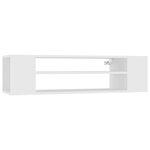 vidaXL Meuble TV suspendu Blanc 100x30x26 5 cm Bois d’ingénierie