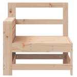vidaXL Canapé de jardin accoudoir avec table d'appoint bois massif pin