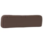 vidaXL Coussin de tête de lit Hvar marron 200 cm similicuir