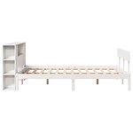 vidaXL Lit bibliothèque sans matelas blanc 150x200 cm bois pin massif