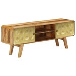 vidaXL Meuble TV Bois de manguier massif 120x30x45 cm