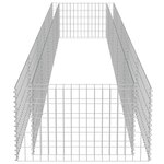 vidaXL Lit surélevé à gabion Acier galvanisé 450x90x50 cm