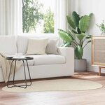 vidaXL Tapis HUARTE Beige 120 x 170 cm Polyester