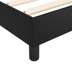 vidaXL Sommier à lattes de lit avec matelas Noir 90x190 cm Similicuir