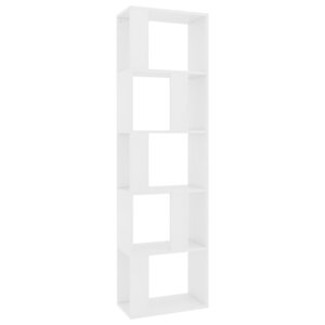 vidaXL Bibliothèque/Séparateur de pièce Blanc Bois d’ingénierie