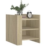 vidaXL Table de chevet chêne sonoma 45x50x50 cm bois d’ingénierie