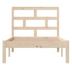 vidaXL Cadre de lit Bois de pin massif 100x200 cm
