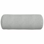 vidaXL Coussins d'accent 2 Pièces Gris clair Ø 25 x 70 cm