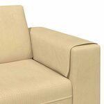 Sofa en tissu avec coussin Vert gris 208 cm Tissu en velours côtelé