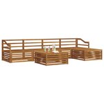 vidaXL Ensemble de canapés d'extérieur 6 pc Naturel
