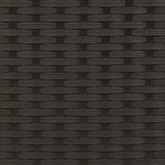 vidaXL Canapé de jardin 2 places avec tabourets noir résine tressée